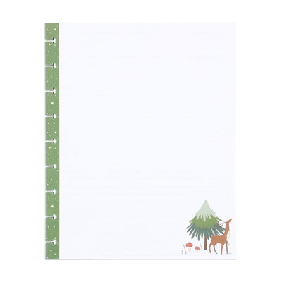 Woodland Seasons Christmas - Dotted Lined Classic Filler Paper - 40 Sheets