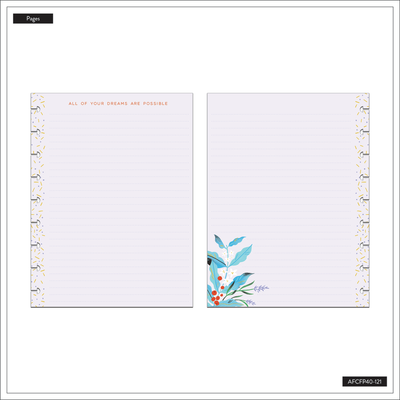 Bug Robbins x Happy Planner Blooming With Pride - Dotted Lined Classic Filler Paper - 40 Sheets