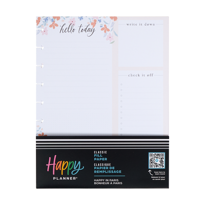 Happy in Paris - Dashboard + Dot Grid Classic Filler Paper - 40 Sheets