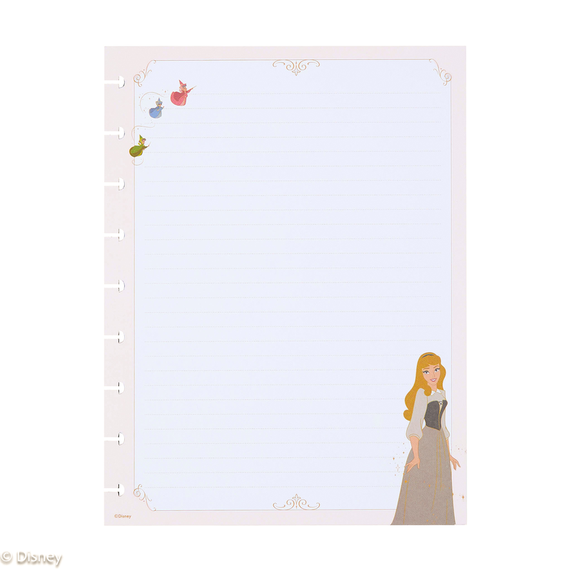 Disney Sleeping Beauty 65th Anniversary - Dotted Lined Classic Filler Paper - 40 Sheets