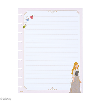 Disney Sleeping Beauty 65th Anniversary - Dotted Lined Classic Filler Paper - 40 Sheets