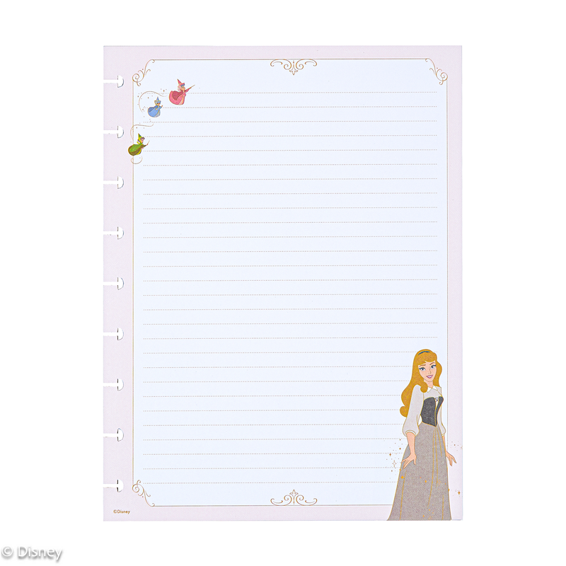 Disney Sleeping Beauty 65th Anniversary - Dotted Lined Classic Filler Paper - 40 Sheets