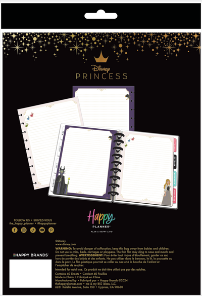 Disney Sleeping Beauty 65th Anniversary - Dotted Lined Classic Filler Paper - 40 Sheets