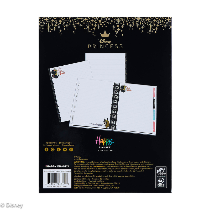 Disney Good vs. Evil - Dotted Lined Classic Filler Paper - 40 Sheets