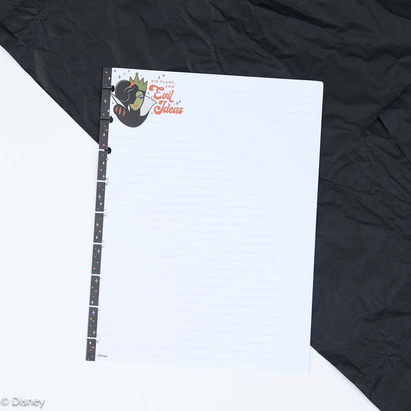 Disney Good vs. Evil - Dotted Lined Classic Filler Paper - 40 Sheets