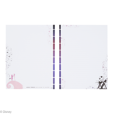 Disney Tim Burton's The Nightmare Before Christmas Celestial - Dotted Lined Classic Filler Paper - 40 Sheets