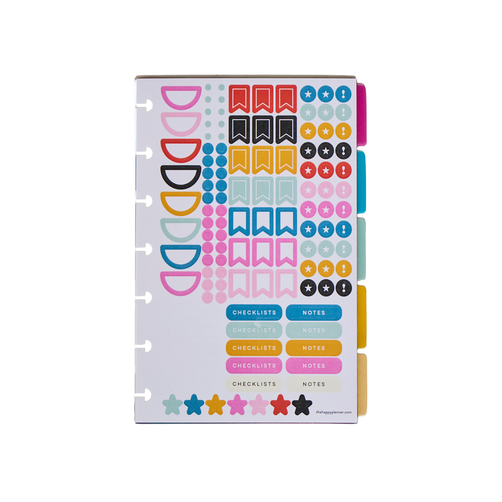 Snapklik.co : (5 Sets) Pink Binder Dividers For 3 Ring Binders