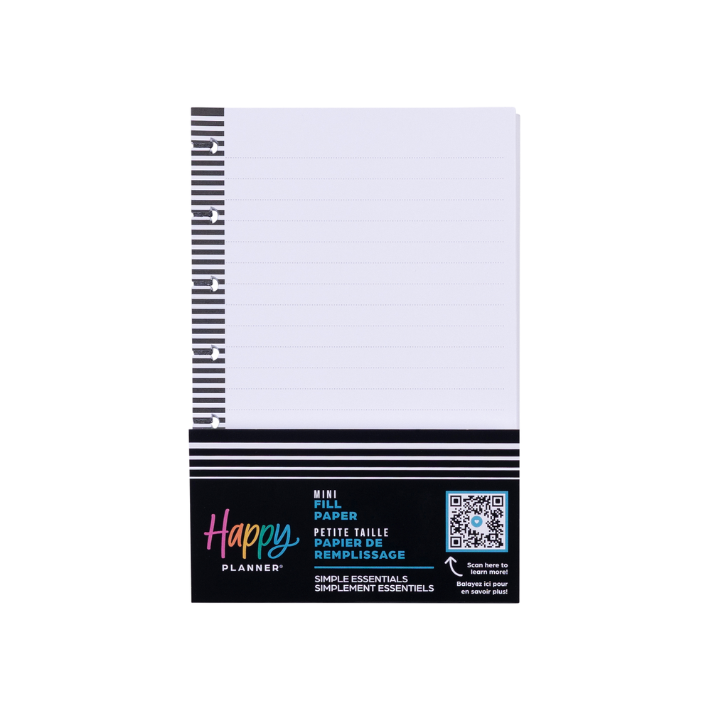 Mini Line Paper Simple Essentials - Dotted Lined Mini Filler Paper - 40 Sheets – Happy ...