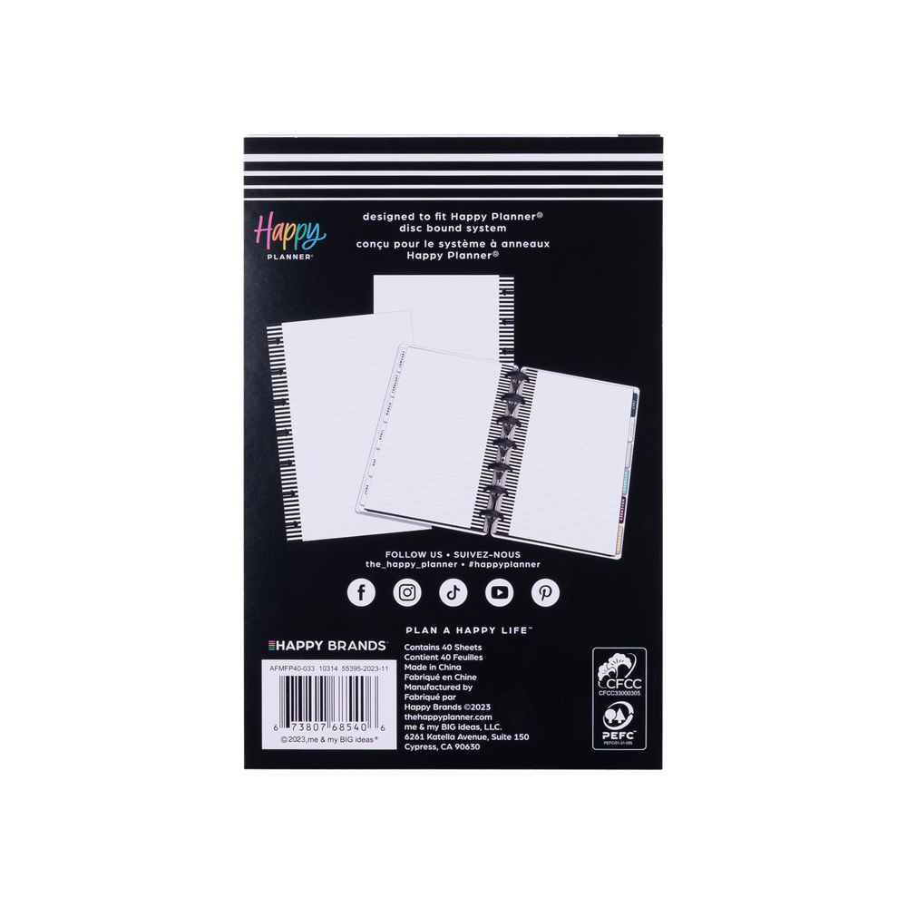 Mini Line Paper Simple Essentials - Dotted Lined Mini Filler Paper - 40 Sheets – Happy ...