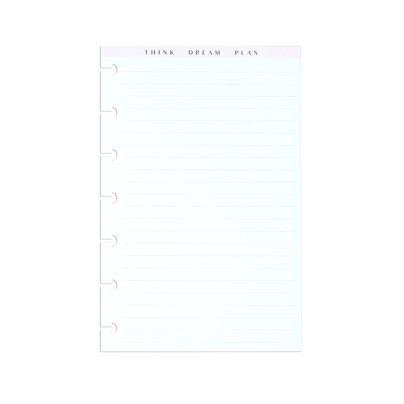 Neutrals - Dotted Lined Mini Filler Paper - 40 Sheets