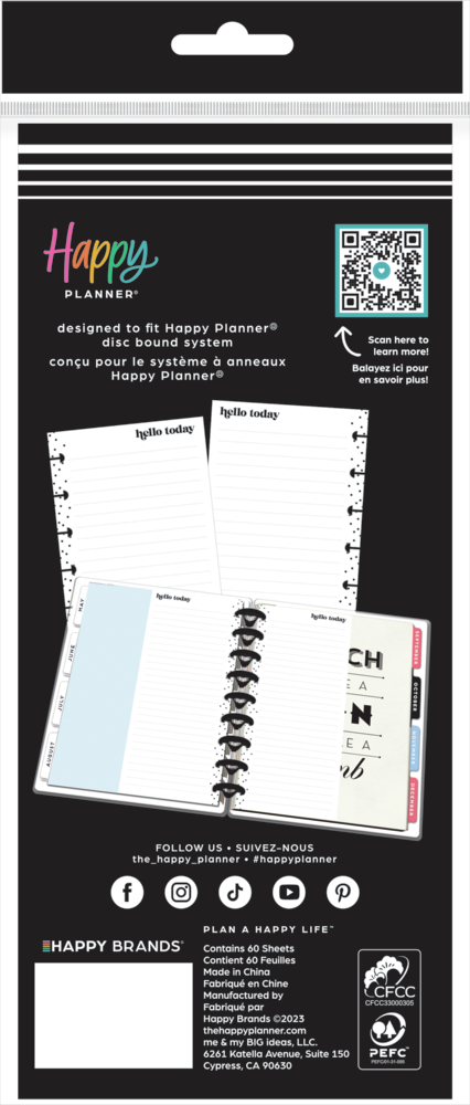 Simple Essentials - Dotted Lined Half-Sheet Classic Filler Paper - 60 Sheets