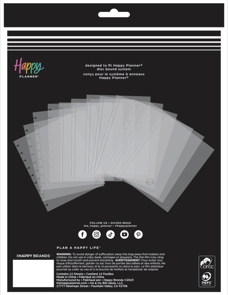 Happy Memory Keeping - Snap-In Page Protectors - Big – The Happy