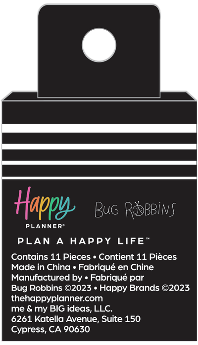 Bug Robbins x Happy Planner Blooming With Pride - Blue Pansy Starburst Cutout - Medium Metal Disc Set