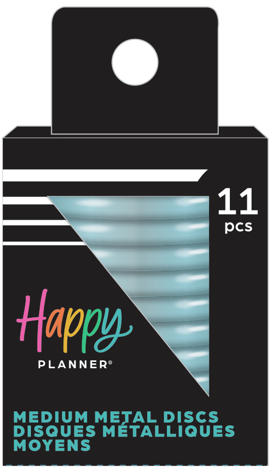 Bug Robbins x Happy Planner Blooming With Pride - Blue Pansy Starburst Cutout - Medium Metal Disc Set