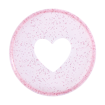Translucent Pink Glitter - Expander Plastic Disc Set