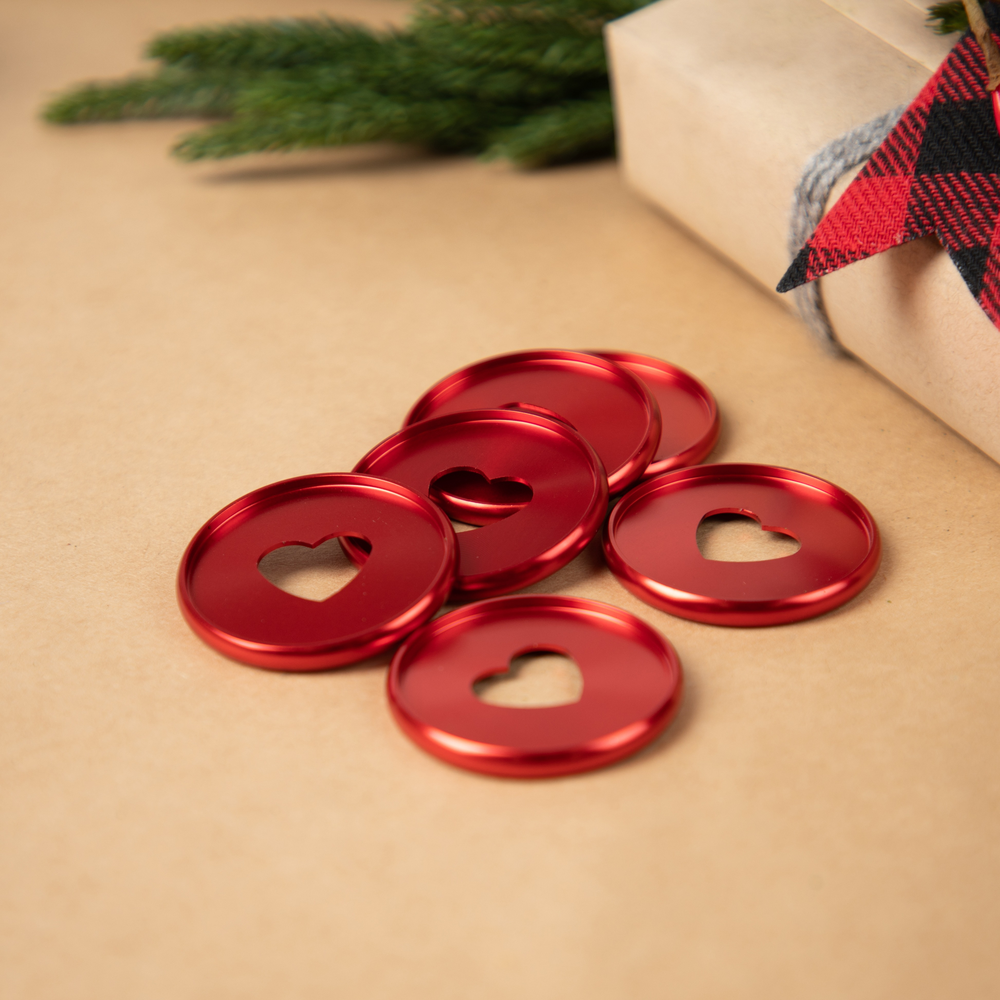 Ribbon Red - Expander Metal Disc Set – Happy Planner