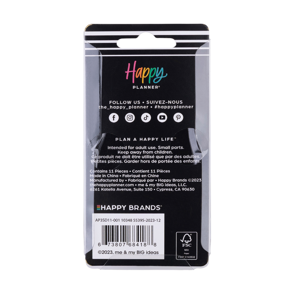 Glossy Tortoise - Expander Plastic Disc Set (11) – Happy Planner