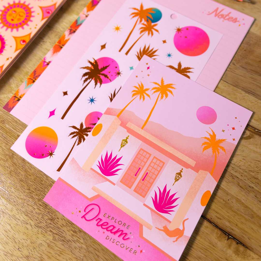 Cat Coq x Happy Planner Retro Sunset Traveler - Be Happy Box