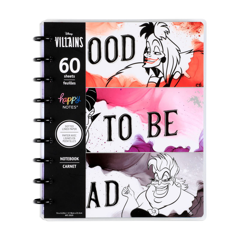 Disney Villainous - Notebook + Sticker Bundle