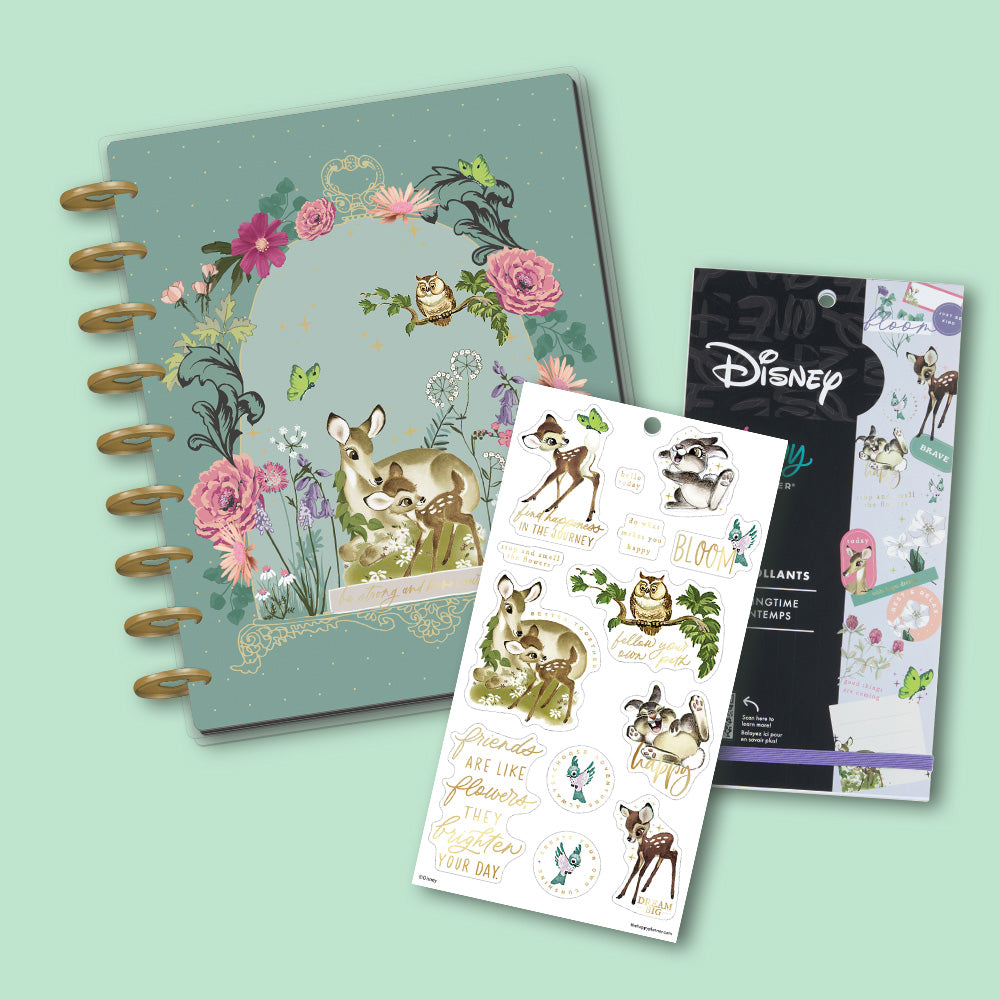 Image of Happy Planner's new Disney Bambi Springtime Collection