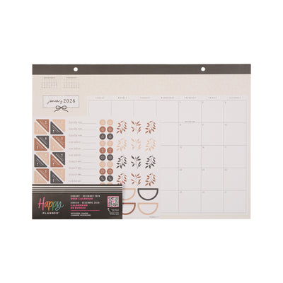 Modern Charm - 2026 Small Desk Calendar - 12 Month