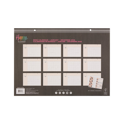 Modern Charm - 2026 Small Desk Calendar - 12 Month