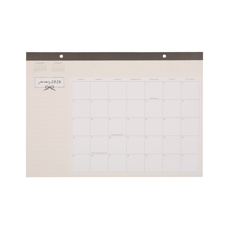 Modern Charm - 2026 Small Desk Calendar - 12 Month