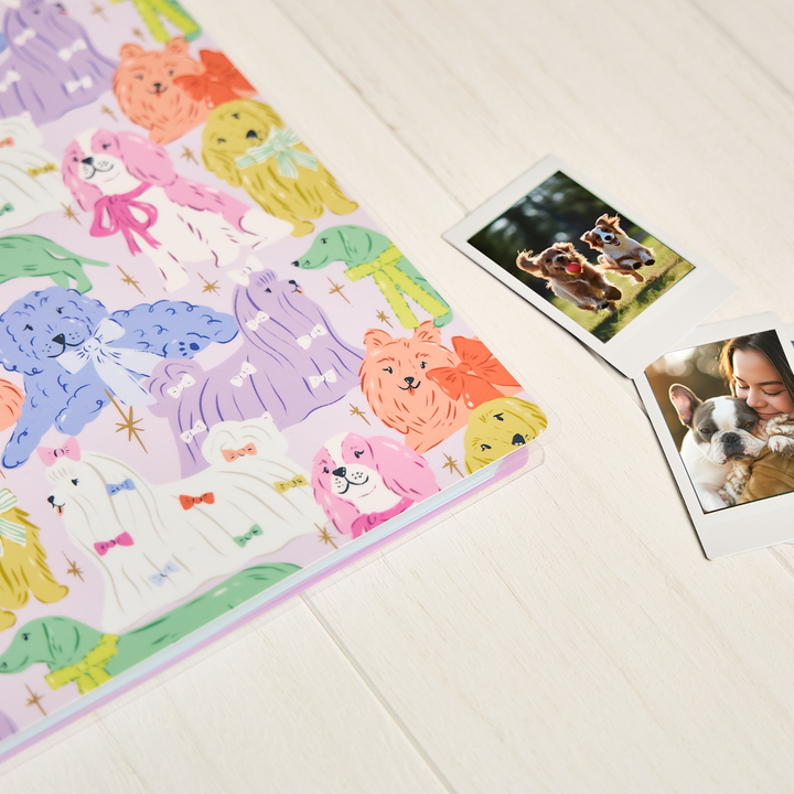 Pawsitive Seasonal Dogs - Dot Grid Big Notebook - 60 Sheets