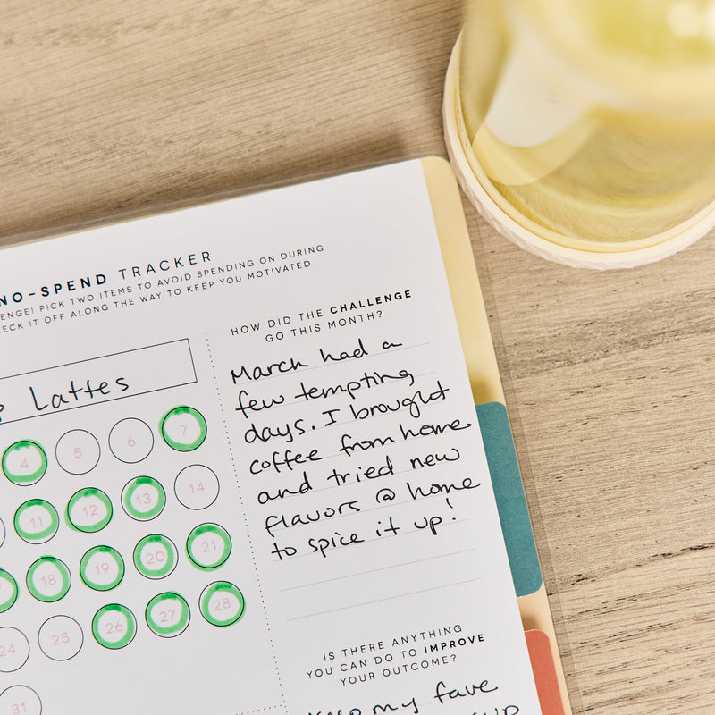 Textured Canvas Budget - Classic Guided Budget Journal - 40 Sheets