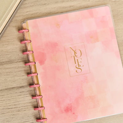 Textured Canvas - Dotted Lined Classic Notebook - 60 Sheets