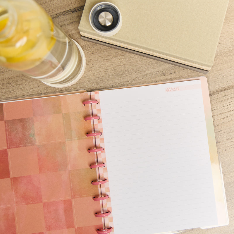 Textured Canvas - Dotted Lined Classic Notebook - 60 Sheets