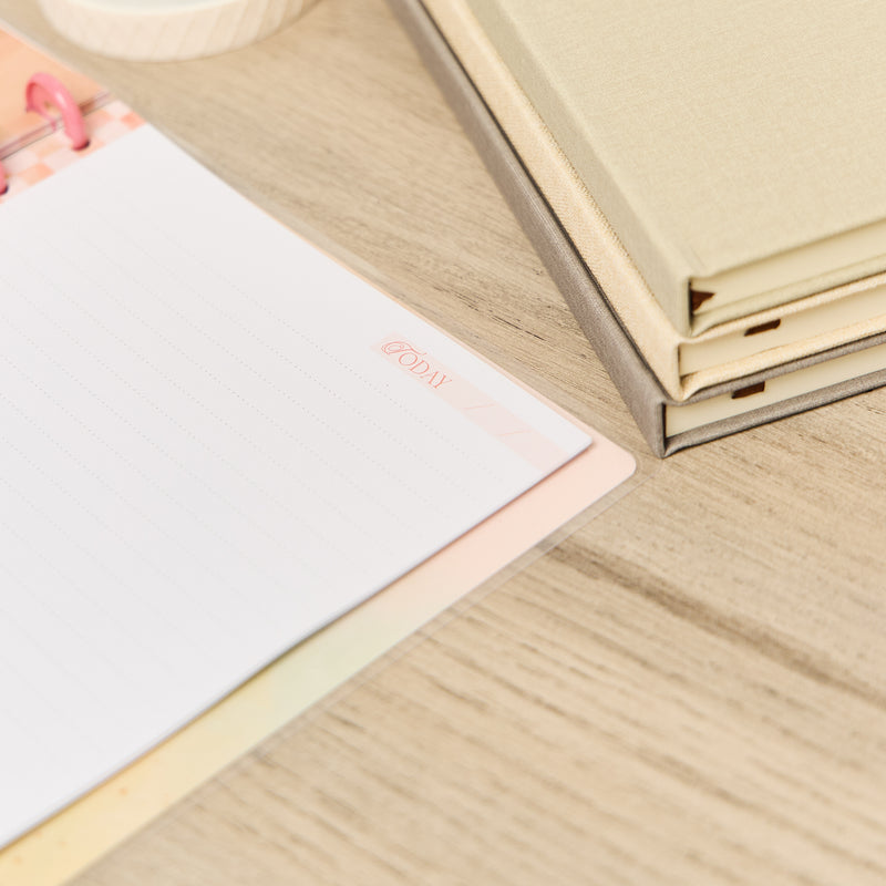 Textured Canvas - Dotted Lined Classic Notebook - 60 Sheets