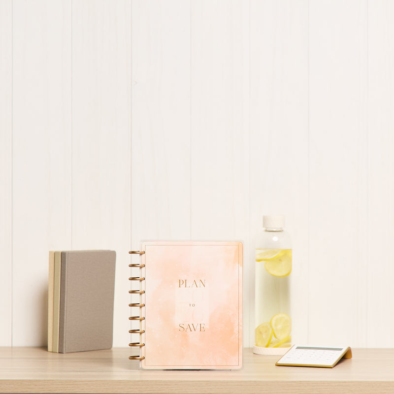 2029 Textured Canvas Customizable Budget Planner - Classic Budget Layout - 12 Month