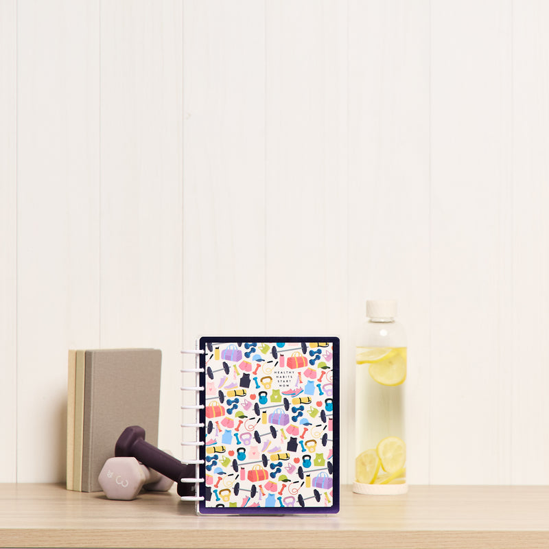 2028 Fitness Icons Customizable Fitness Planner - Classic Fitness Layout - 12 Months