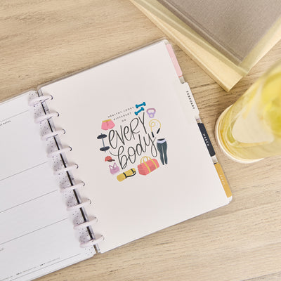 2027 Fitness Icons Customizable Fitness Planner - Classic Fitness Layout - 12 Months