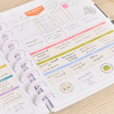 2031 Fitness Icons Customizable Fitness Planner - Classic Fitness Layout - 12 Months