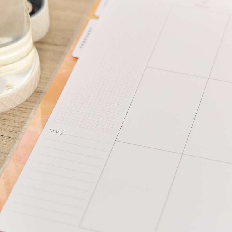 2032 Textured Canvas Customizable Planner - Big Vertical Layout - 12 Month