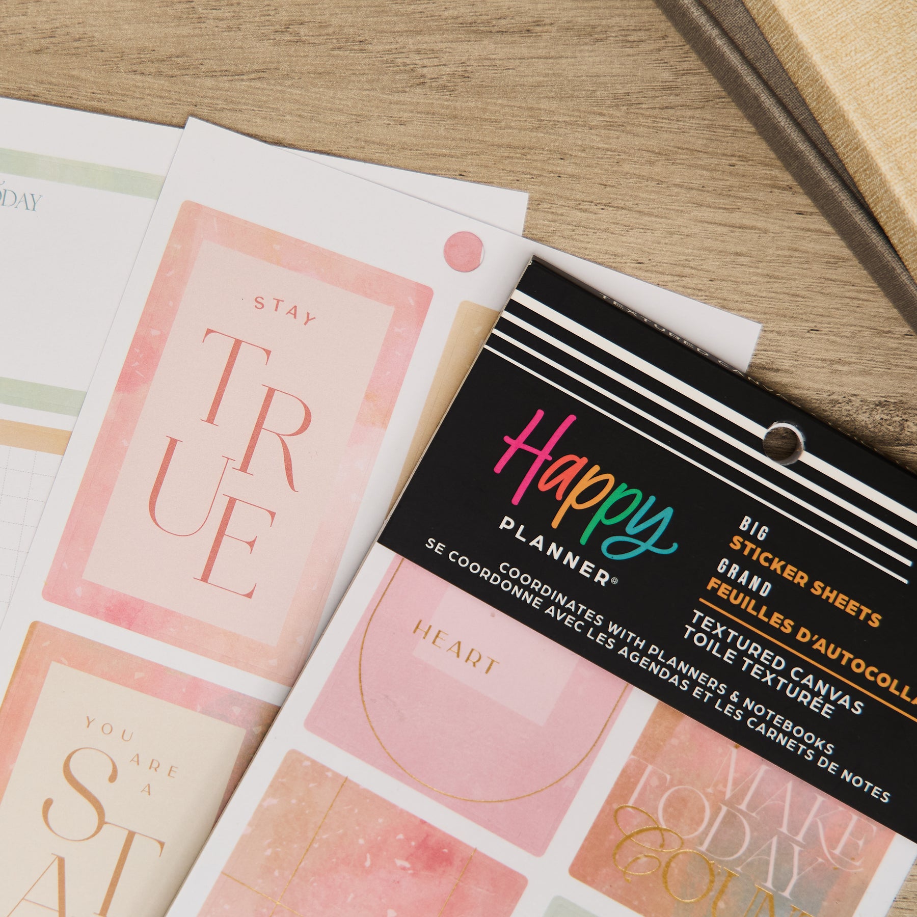 Textured Canvas - Value Pack Stickers - Big – Happy Planner