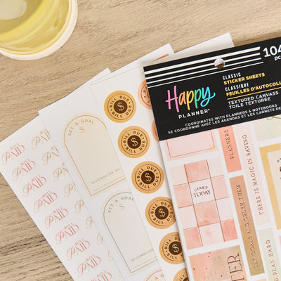 Textured Canvas Budget - Value Pack Stickers