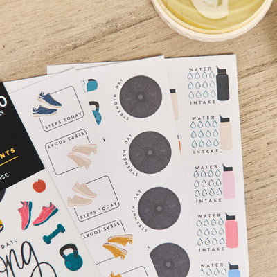 Fitness Icons - 10 Sticker Sheets