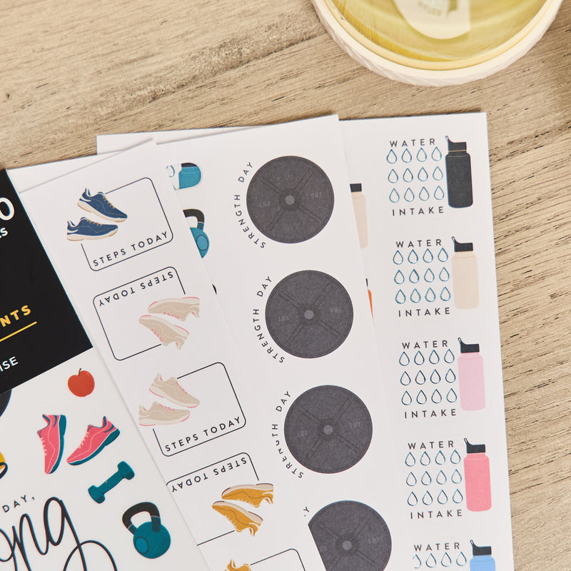 Fitness Icons - 10 Sticker Sheets
