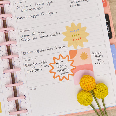 2033 SPECIALTY Pop Splash Customizable Planner - Classic Horizontal Layout - 12 Month