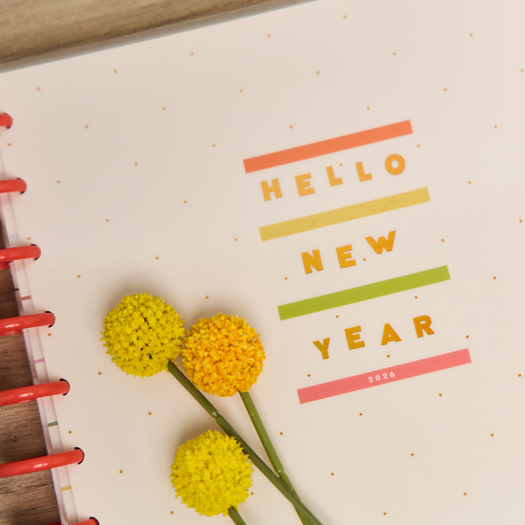 2026 Pop Splash Customizable Planner - Big Dashboard Layout - 12 Month