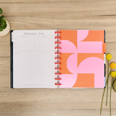 2035 Pop Splash Customizable Planner - Big Dashboard Layout - 12 Month