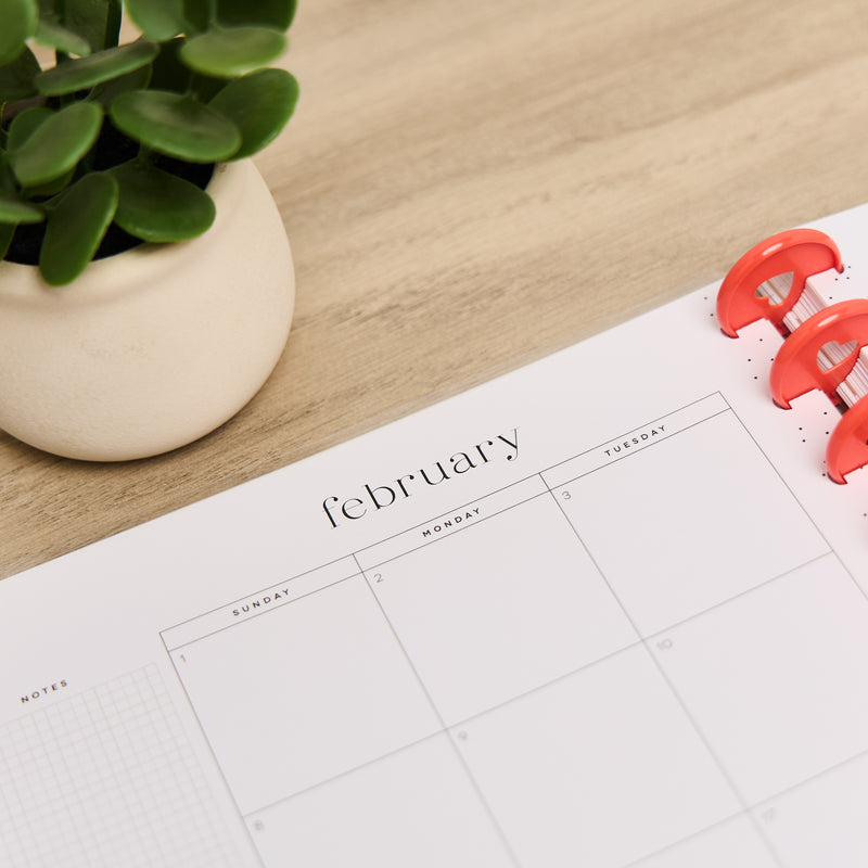 2036 Pop Splash Customizable Planner - Big Dashboard Layout - 12 Month