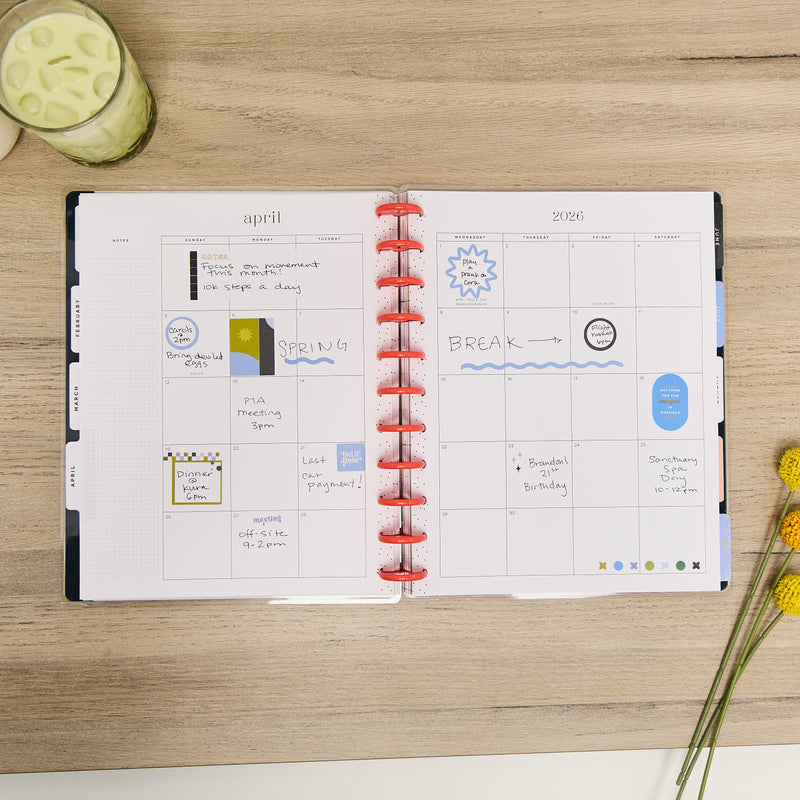 2029 Pop Splash Customizable Planner - Big Dashboard Layout - 12 Month