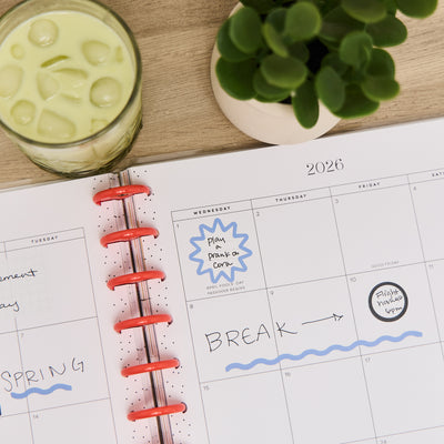 2032 Pop Splash Customizable Planner - Big Dashboard Layout - 12 Month