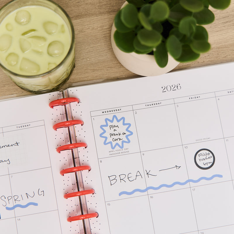 2032 Pop Splash Customizable Planner - Big Dashboard Layout - 12 Month