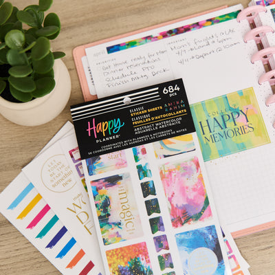 Abstract Watercolor - Value Pack Stickers