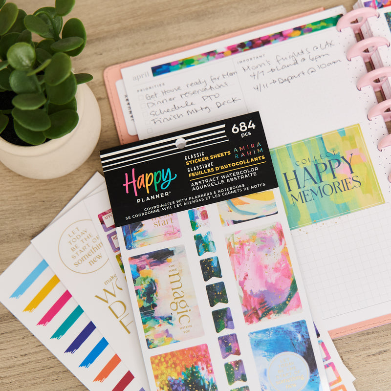 Abstract Watercolor - Value Pack Stickers